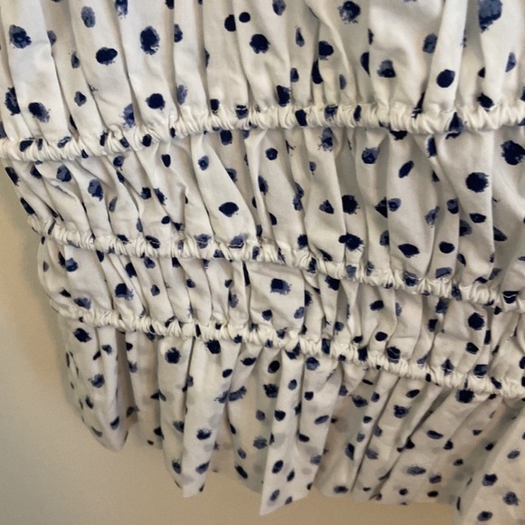❗️CLOSET CLOSING❗️NWT J. CREW Cinched-waist poplin tank top blouse polka dot S - Picture 6 of 10